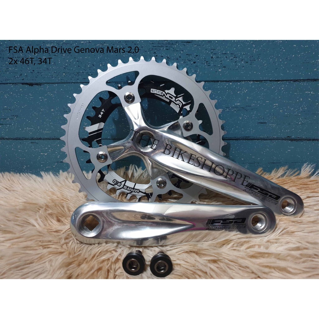 FSA Alpha Drive Genova Mars 2.0 Bicycle Crank Wheel 2 x | Shopee