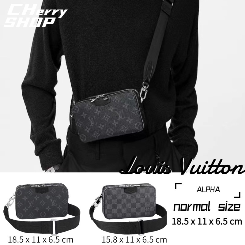 Louis Vuitton ALPHA shoulder bag men shoulder bag crossbody bag