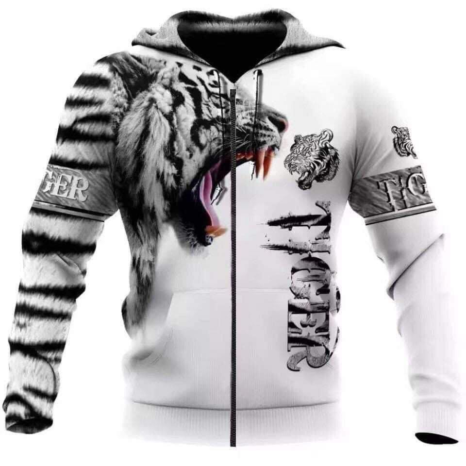 3D printed tiger animal design sweater hoodie jacket for men Shopee Philippines
