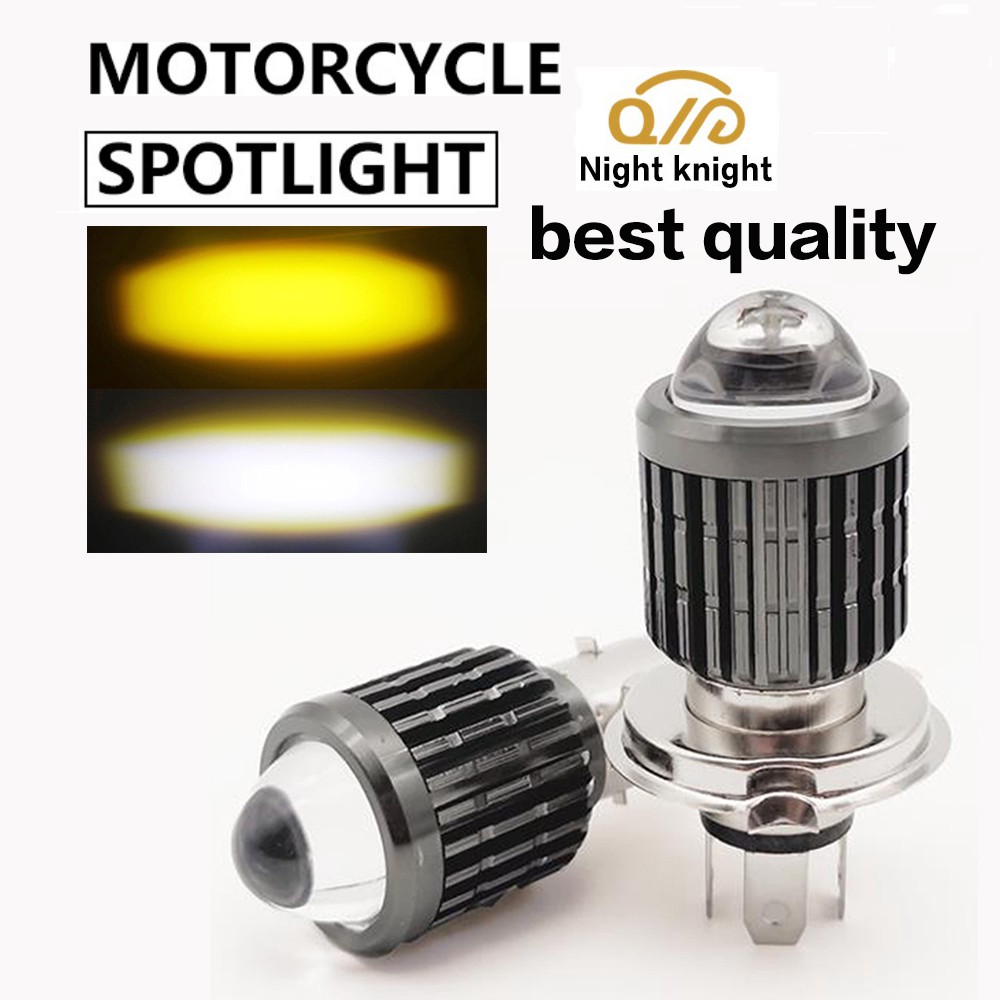 H4 H6 BA20D Moto Led Motorcycle Headlight Bulbs Dual Color Hi/Lo Beam Fog  Lamp 