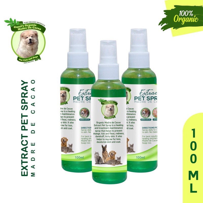 Organic Madre De Cacao Extract Pet Spray 100ml Healing and Treatment