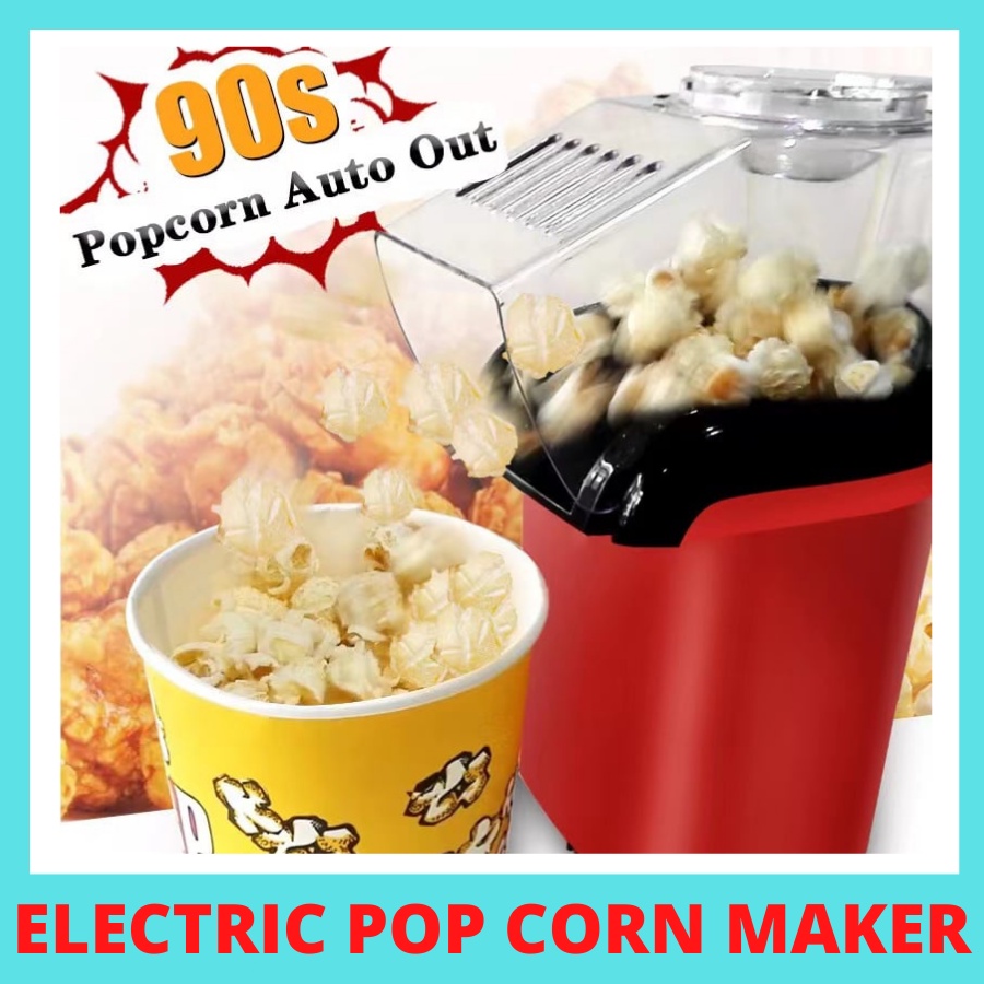 Popcorn Machine For Home Automatic Mini Hot Air Popcorn Maker Diy