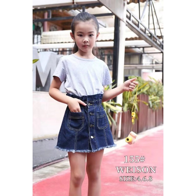 Kids deals denim skirt