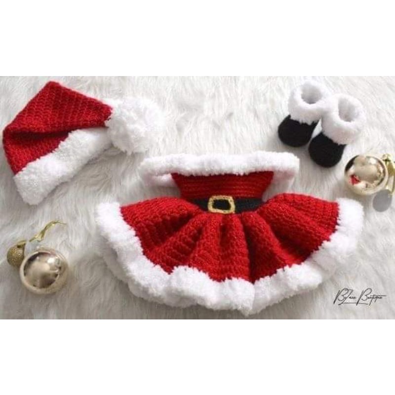 Santa claus dress hot sale for baby girl