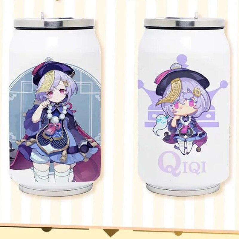 Genshin Impact Childe Zhongli Paimon Keli Cosplay Thermos Bottles