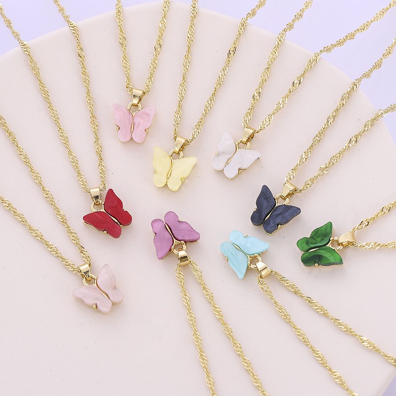 Shopee butterfly store necklace