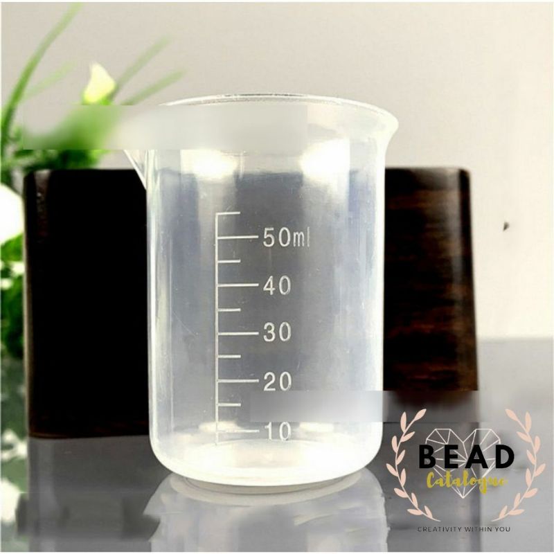 Bead Catalogue* 50ml MEASURING CUPS Plastic Mixing Cup for Resin