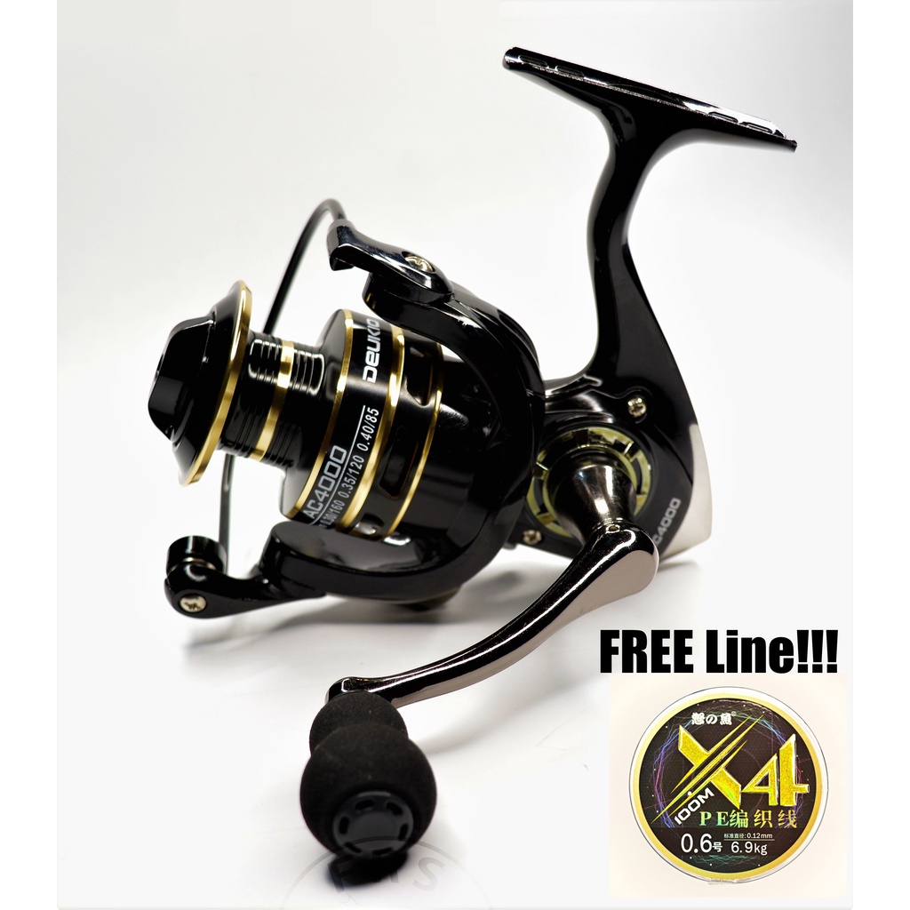 DEUKIO Fishing Spinning Reel AC2000 - 5000 series With Free Line!!!
