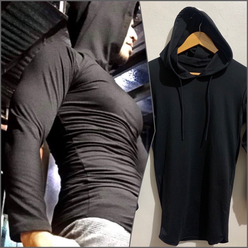 Compression hot sale hoodie shirt