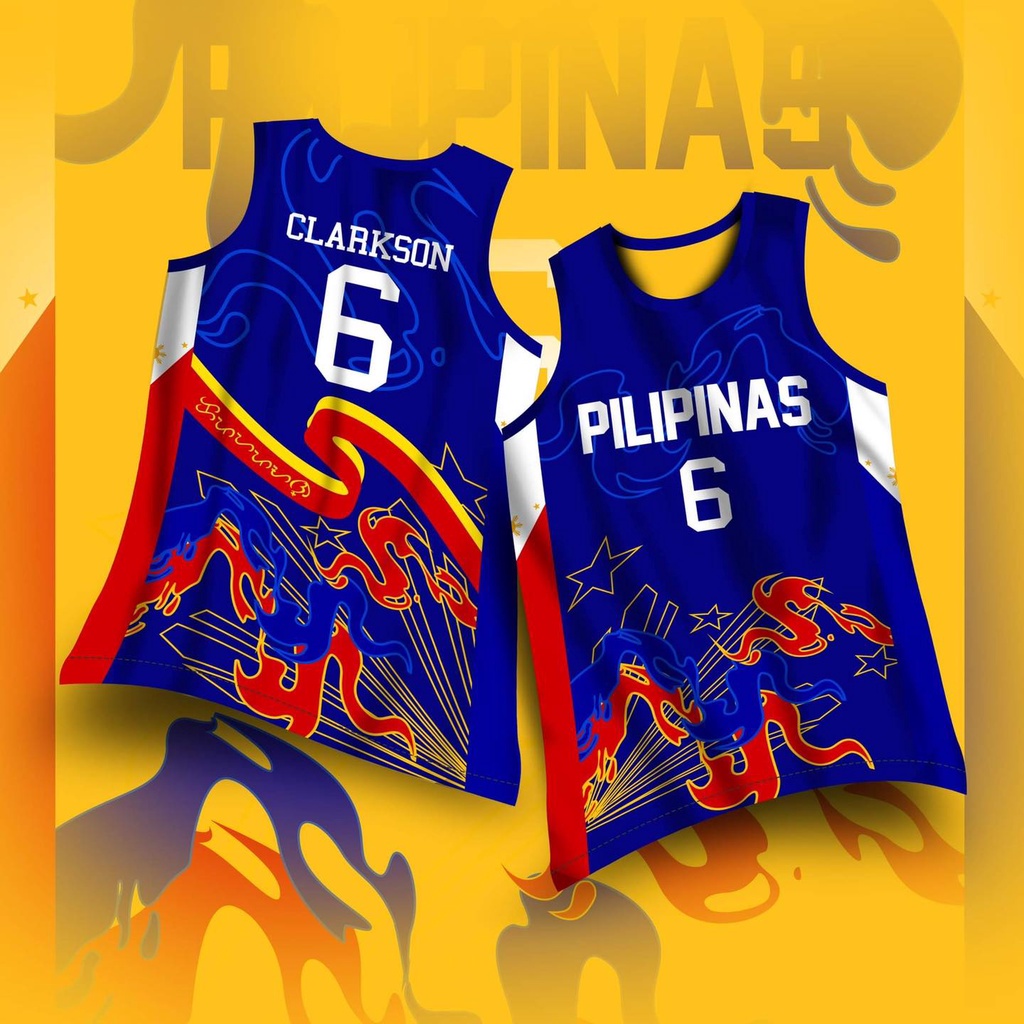 Jordan Clarkson #6 Team Pilipinas Basketball Jersey Philippines Custom Any  Name 