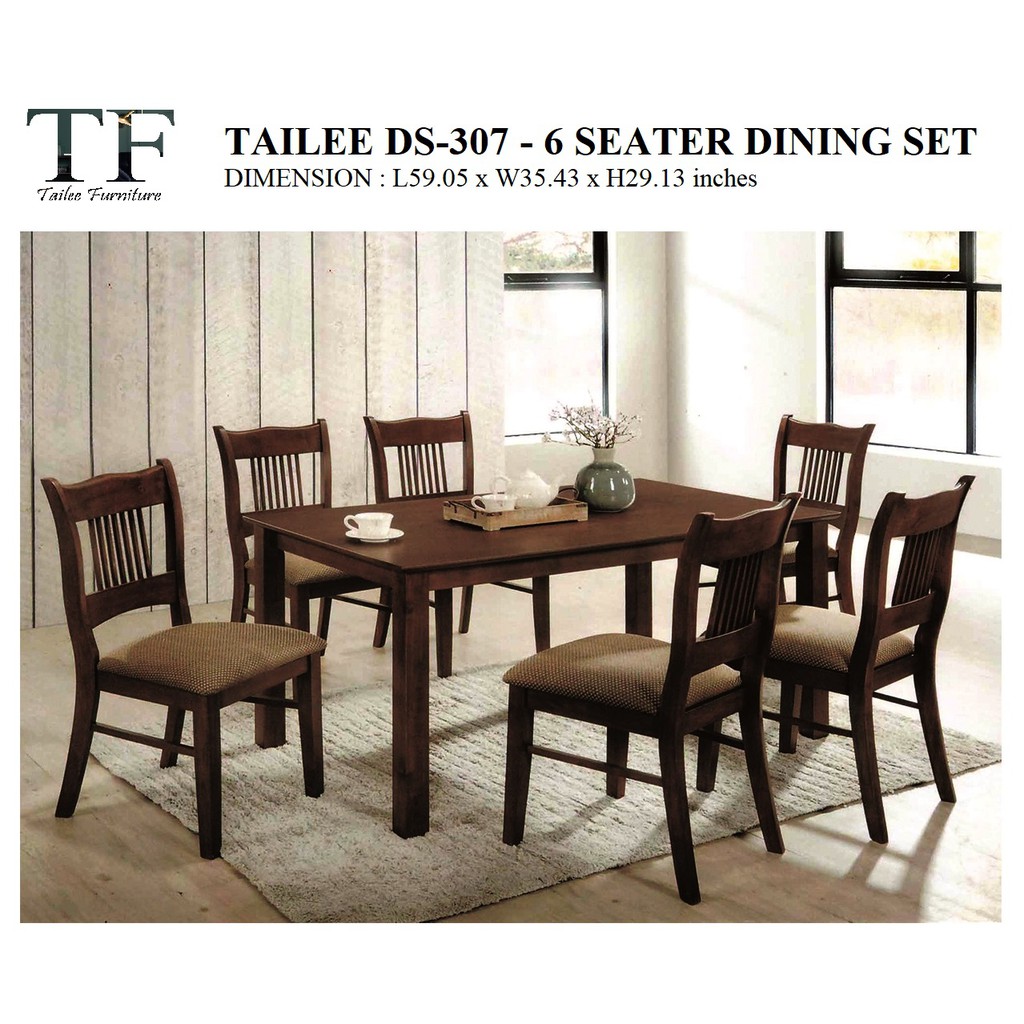 Malaysian wood dining deals set