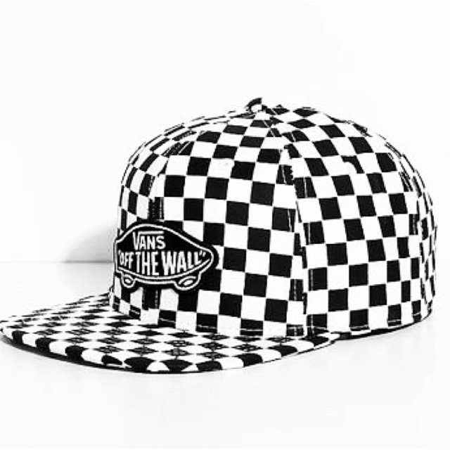 Checkerboard vans hat hotsell