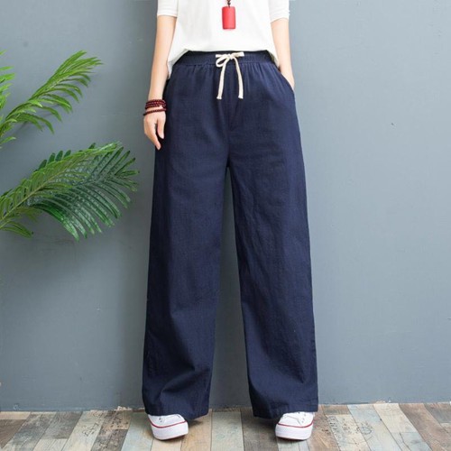 NSL Women fashion plain square pants with pockets (up to size 34