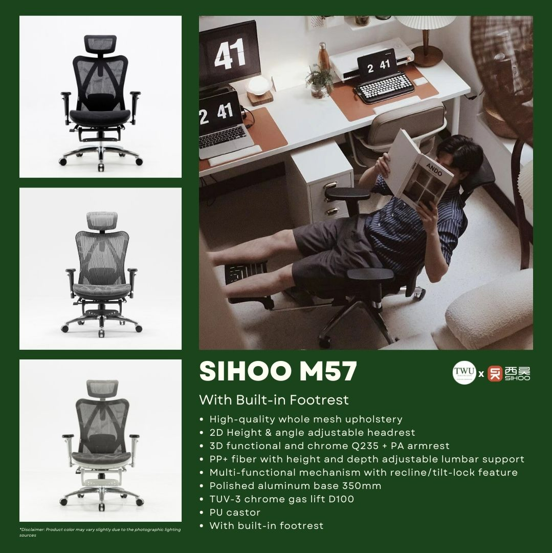 TWU PH x Sihoo M57 Ergonomic Chair