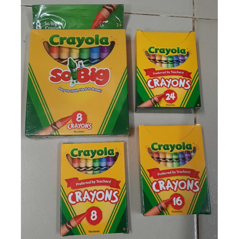 CRAYOLA Crayons (8's, 16's, 24's colors, & SO BIG 8 colors