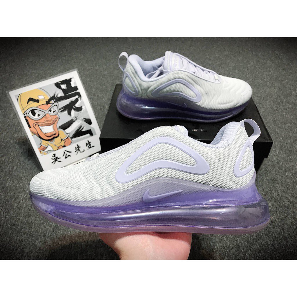 NIKE AIR MAX 720 White and Purple Light Purple Pink Purple