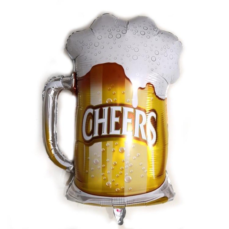 2.3 ft Tall Cheers Beer Mug Balloon Priced per piece