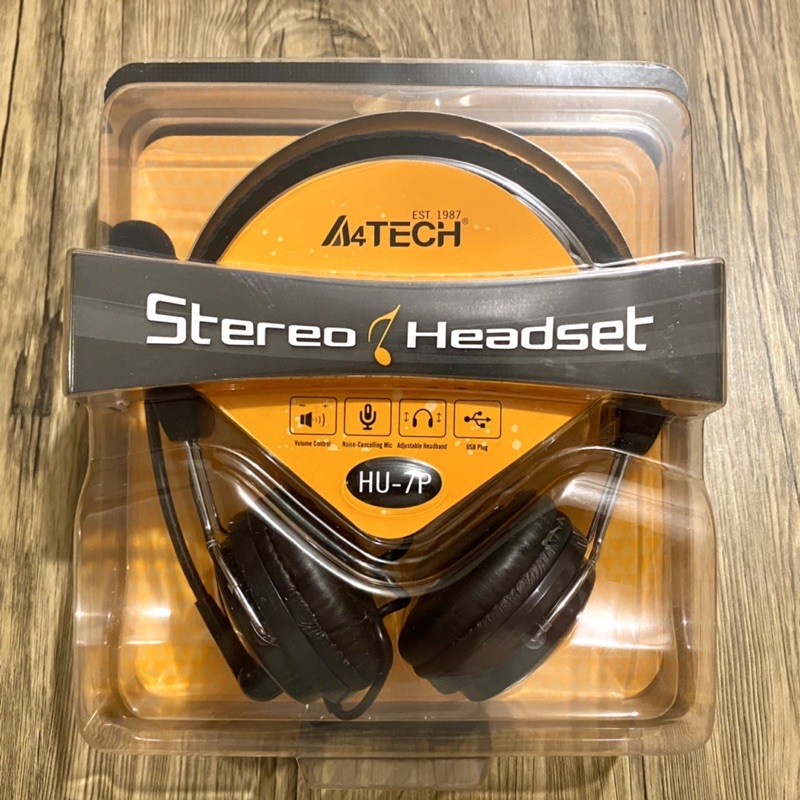 A4tech HU 7P ComfortFit Stereo USB Headset with Noise Cancelling