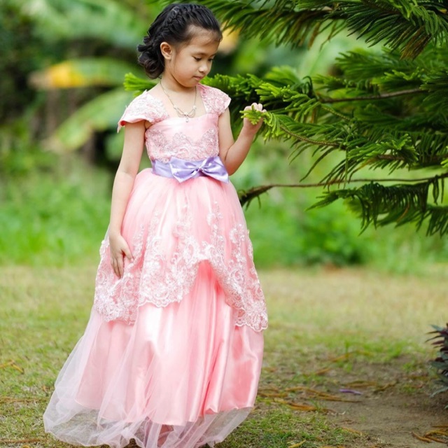 Pink gown for 7th on sale birthday