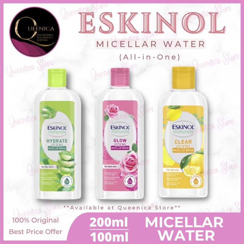 Eskinol Naturals Micellar Water 200ml or 100ml | Shopee Philippines