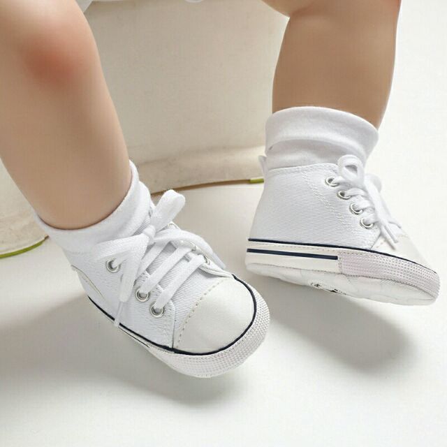 Baby boy clearance white canvas shoes