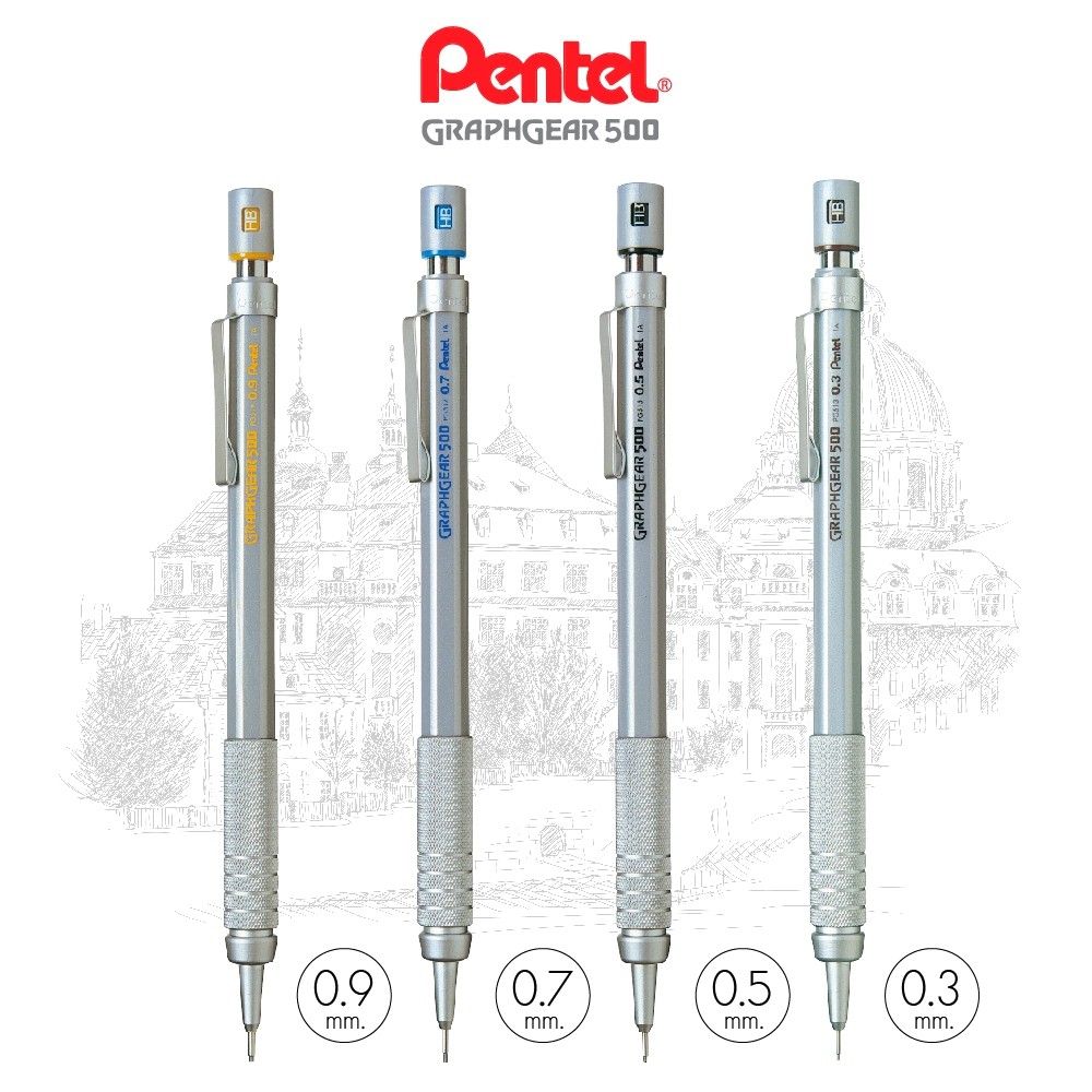 Pentel GraphGear 500 Mechanical Pencil - 0.7mm