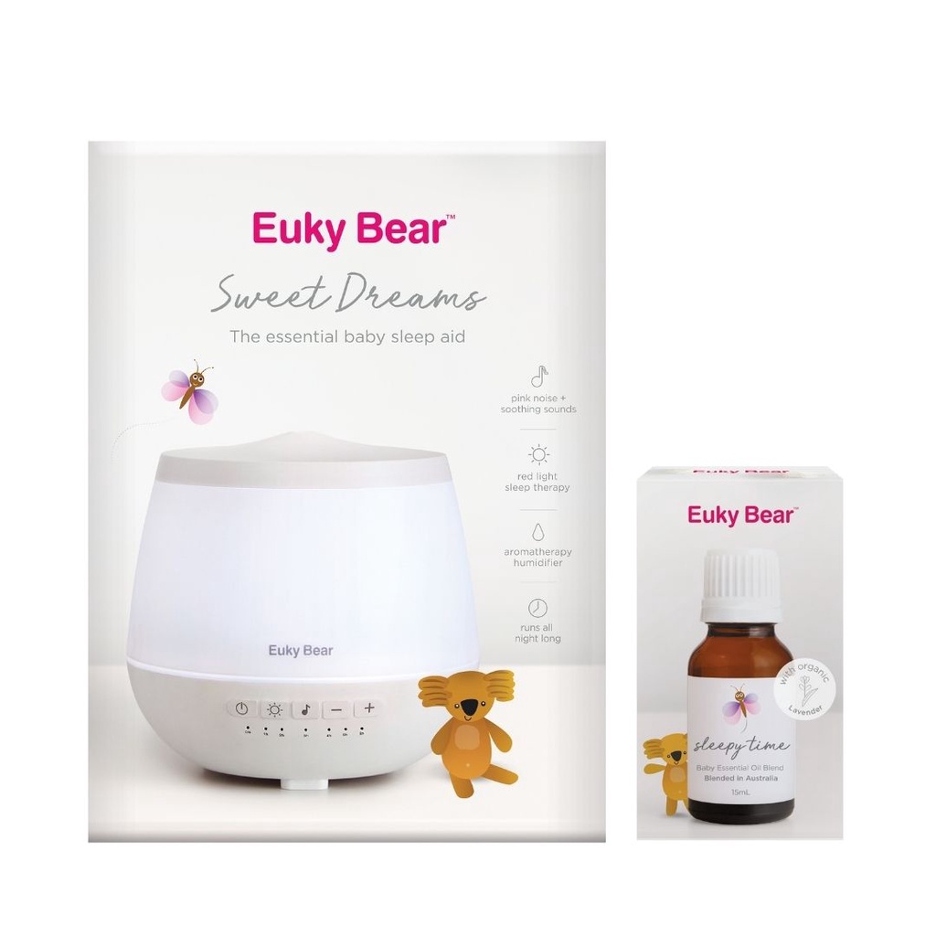 Euky Bear Sweets Dreams Sleep Aid Humidifier + Sleepy Time