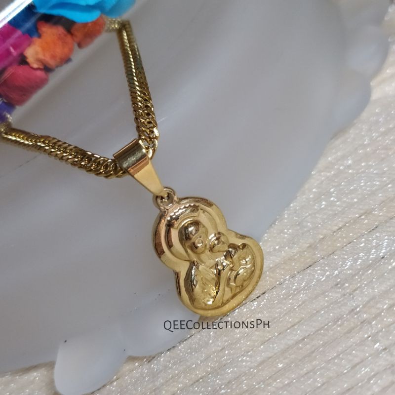 Mother of perpetual help best sale gold necklace