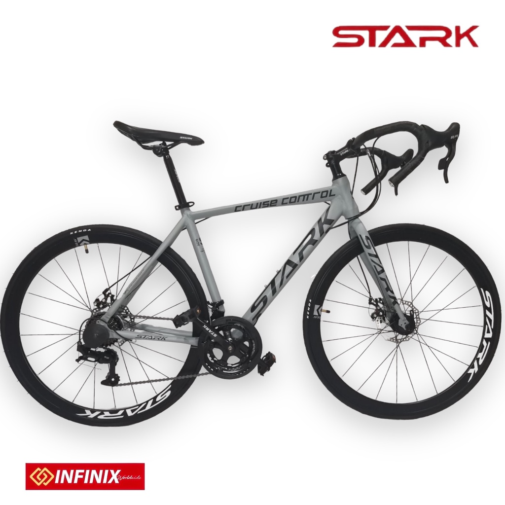 Stark Road Bike Cruise Control 700c STI Alloy Frame Gray Shopee