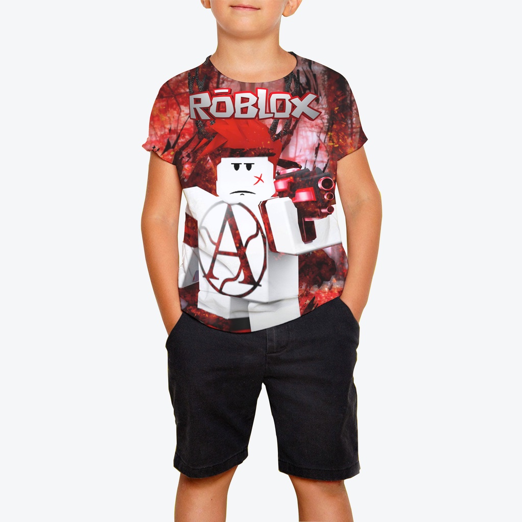 Robloxing Game kid T shirt Boys Game Sports T-shirt Child Cartoon Short  sleeve top 3D Printing Casual Street Harajuku Clothes - AliExpress