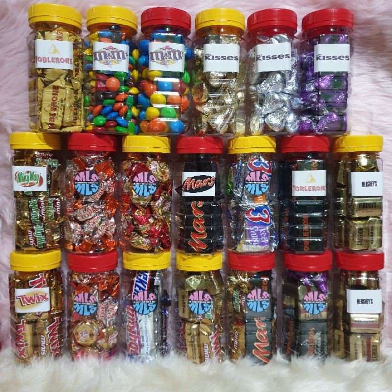 Chocolates in deals a jar