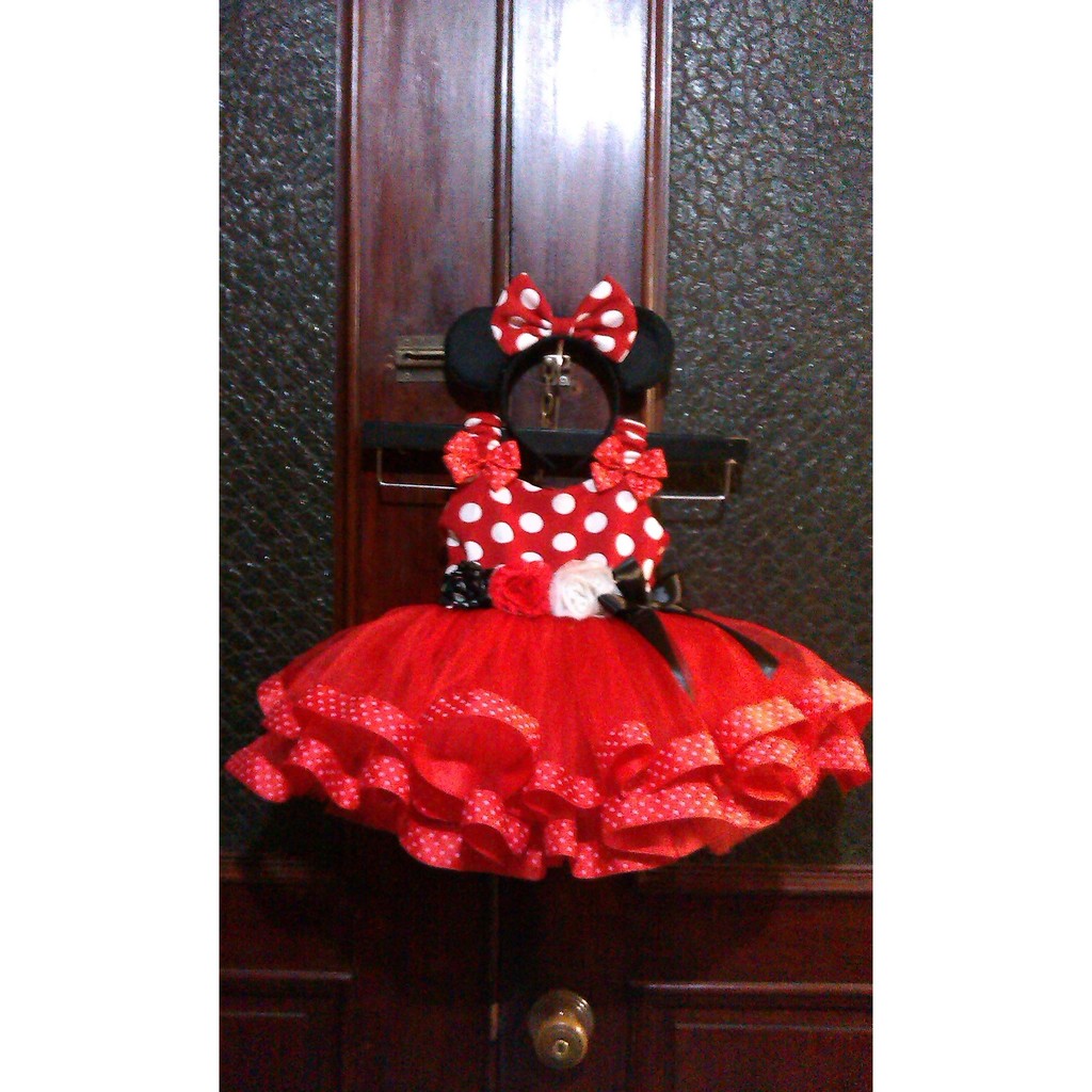 Minnie mouse with hot sale red dress