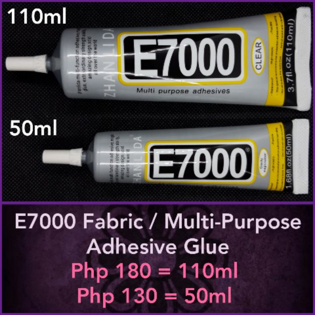Multipurpose FABRIC GLUE ZHANLIDA ADHESIVE E7000 50ML/110ML