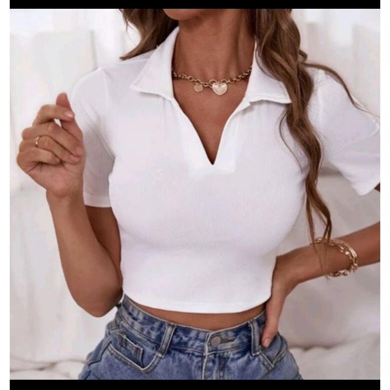 polo cropped zara