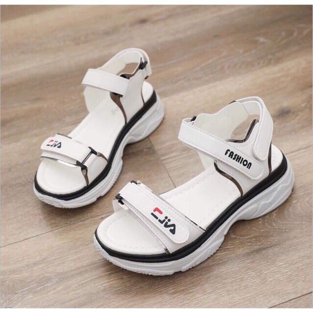 Sandal wedges shop fila