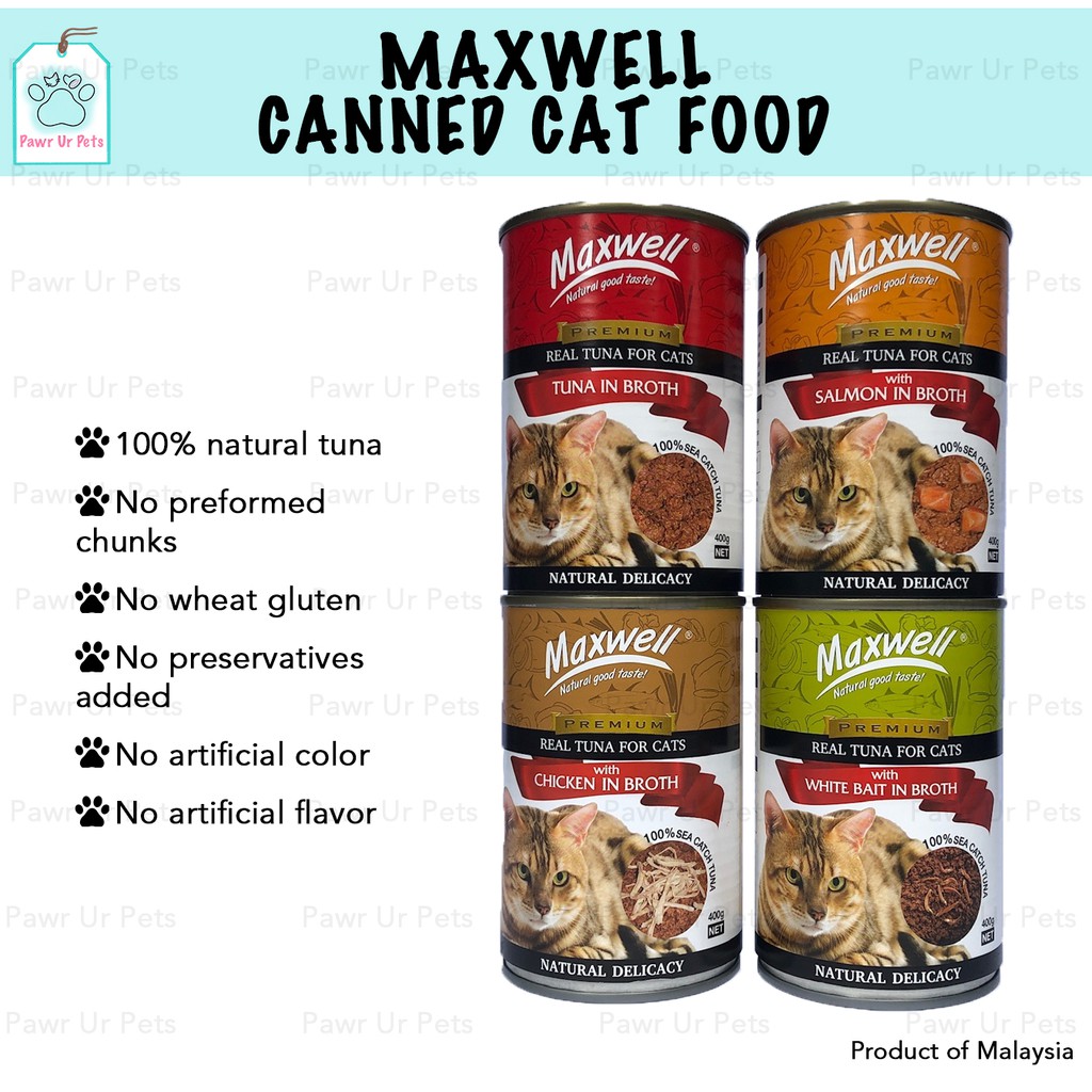 Maxwell Canned Cat Food 400g Shopee Philippines