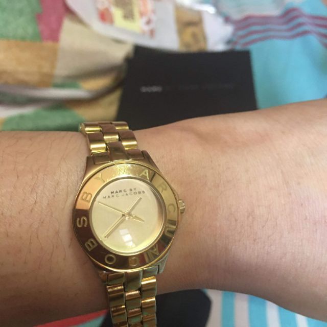 Marc jacobs discount gold watch womens