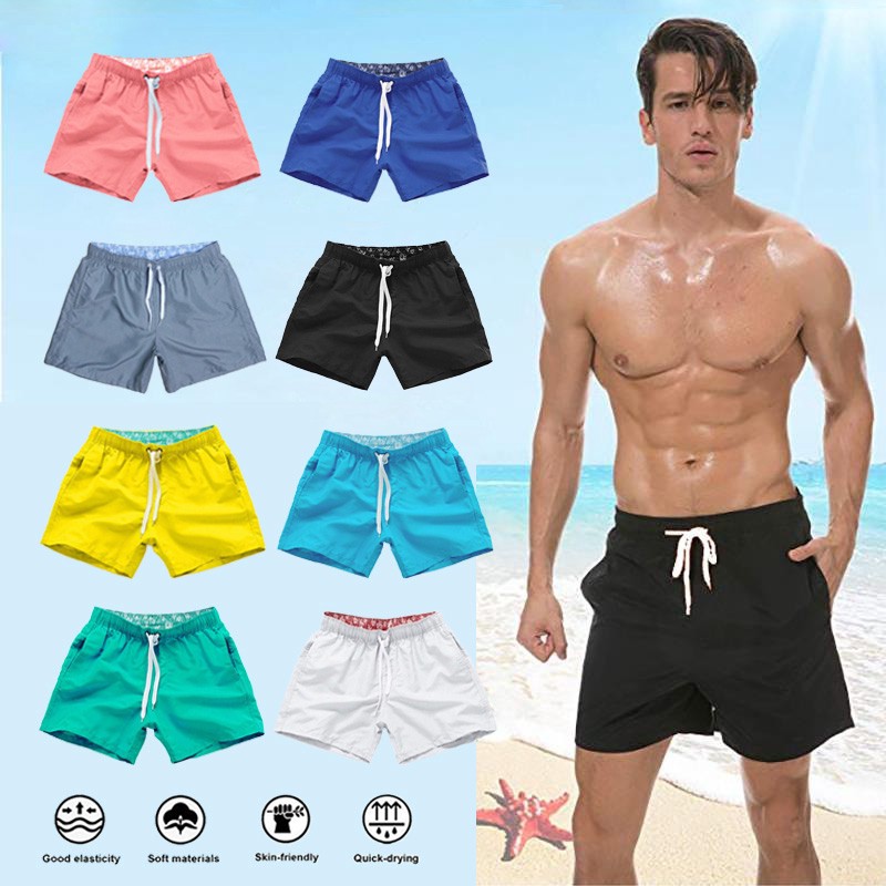 GETOUT Mens Swimming Shorts Men's Spring and Summer Underpant Splicing  Sports Pants Swimming Trousers and Beach Surfing Fashion Shorts Swim Pants  Men
