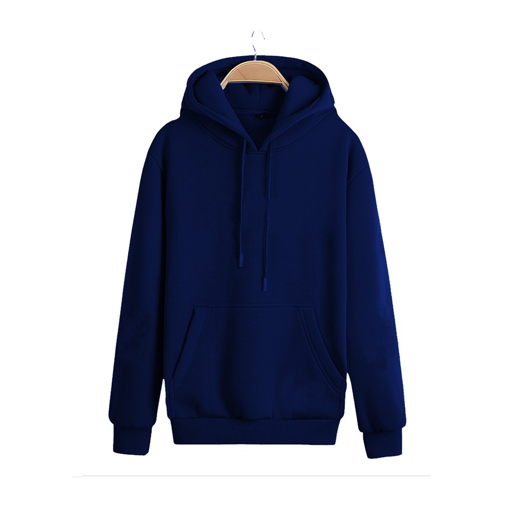 Hoodie Un Navy Available In 3 Colors Options Fleece Material Shopee Philippines