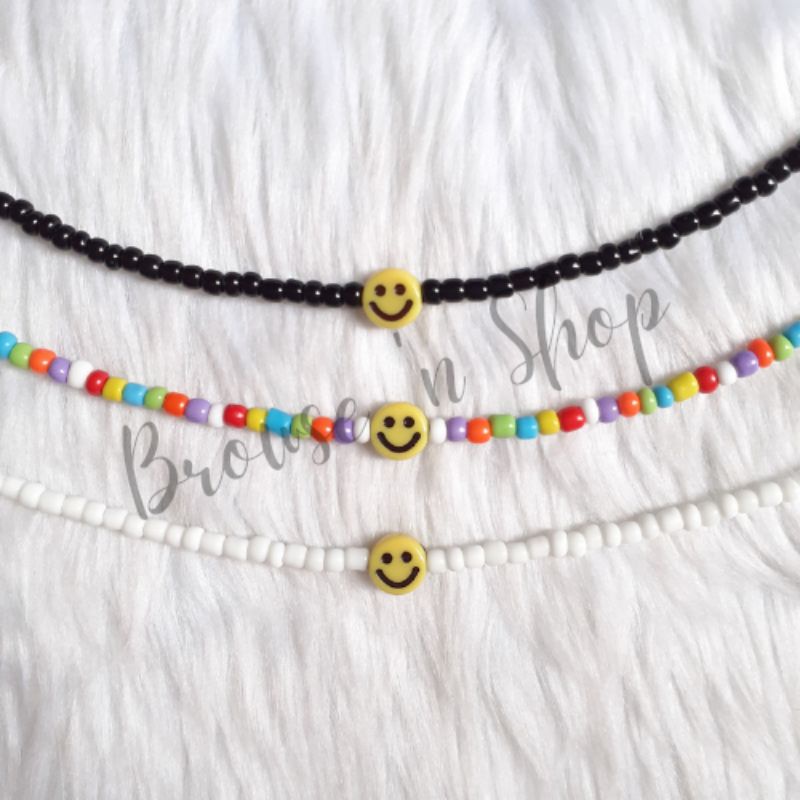 xiaoboACC Choker Necklace for Men and Women Korean Bkpp Beads Necklace