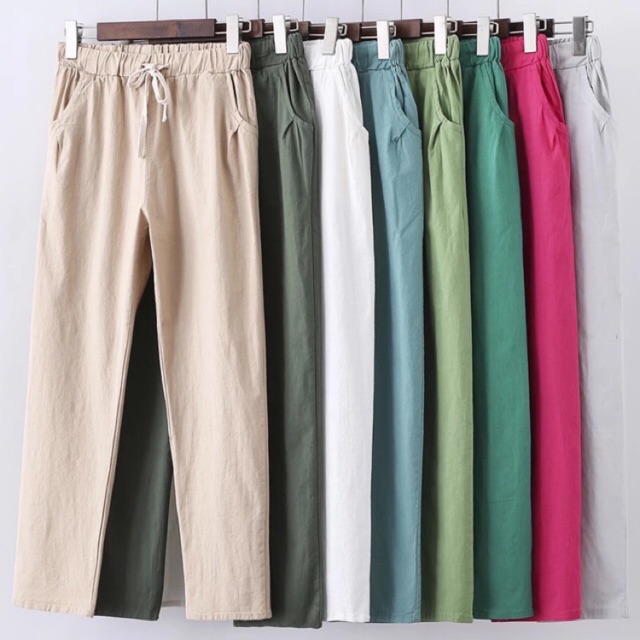 PASTEL CANDY TROUSER PANTS W/ DRAWSTRING