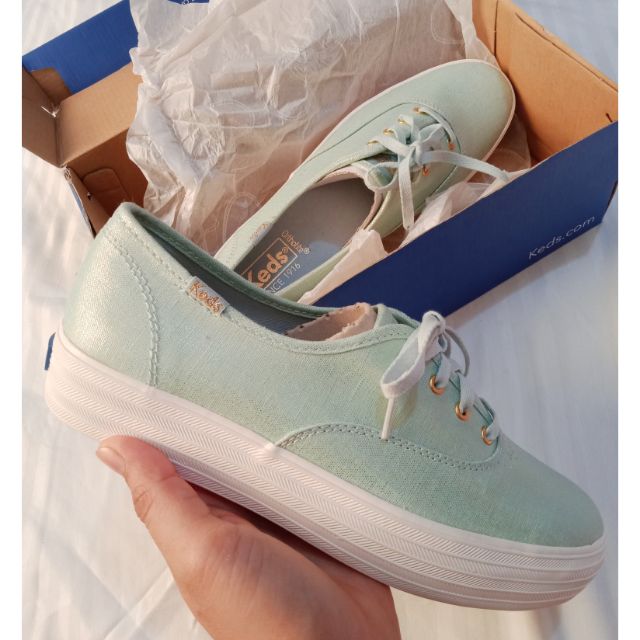 Keds sales metallic linen