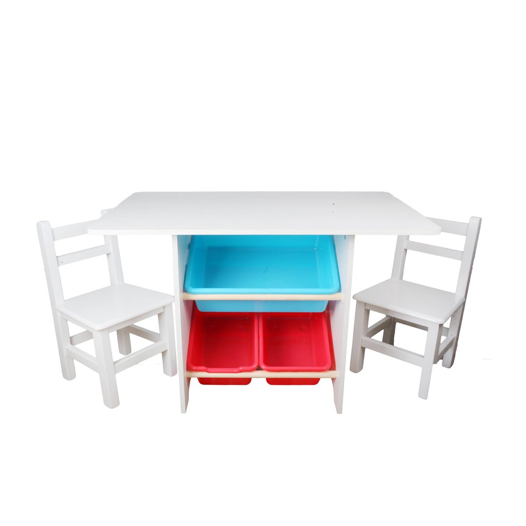 White plastic kids store table