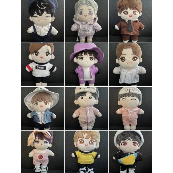 Seventeen plush shop dolls