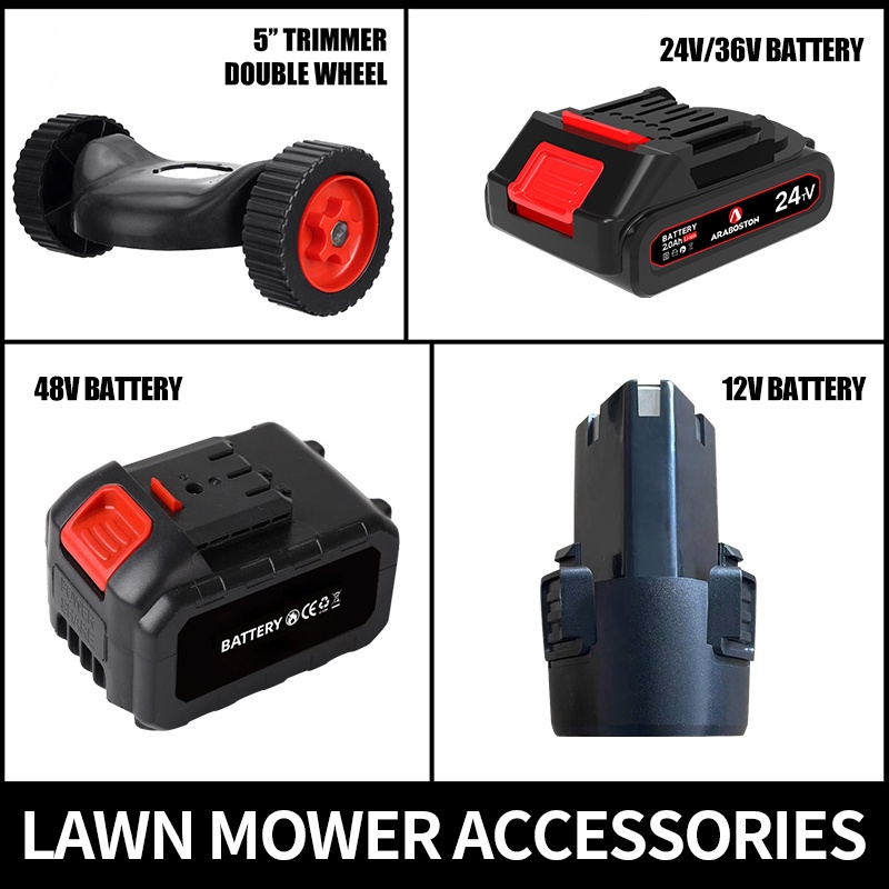 48V 19 Lawn Mower, Batteries, & Charger