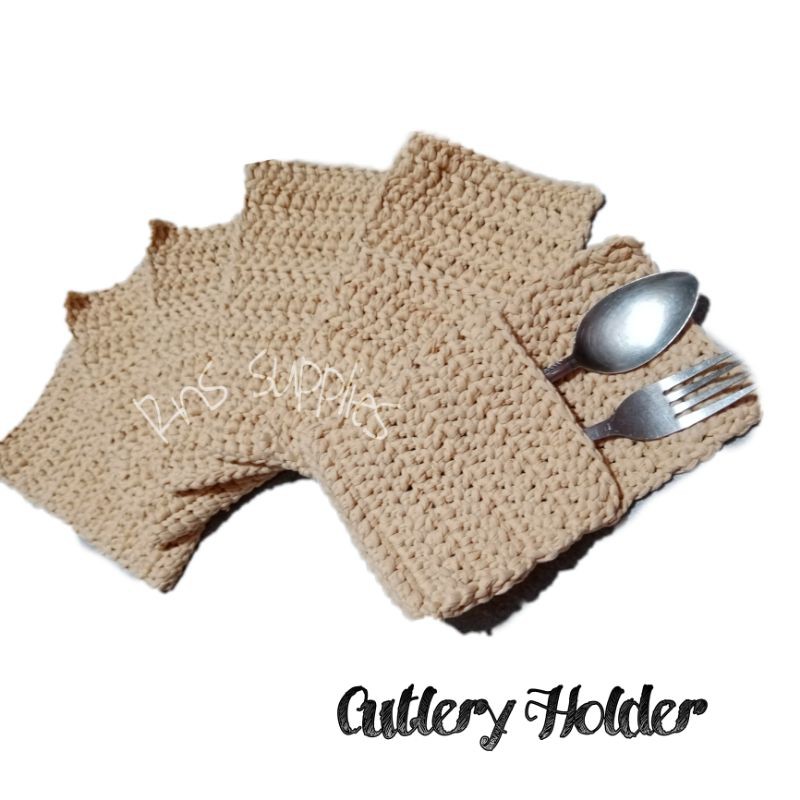 Crochet discount cutlery pouch