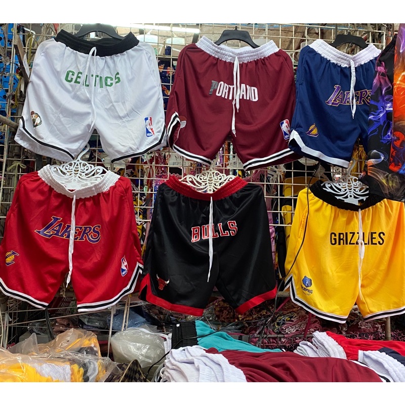 NBA JERSEY SHORTS, FIT UP TO LARGE. HIGH QUALITY