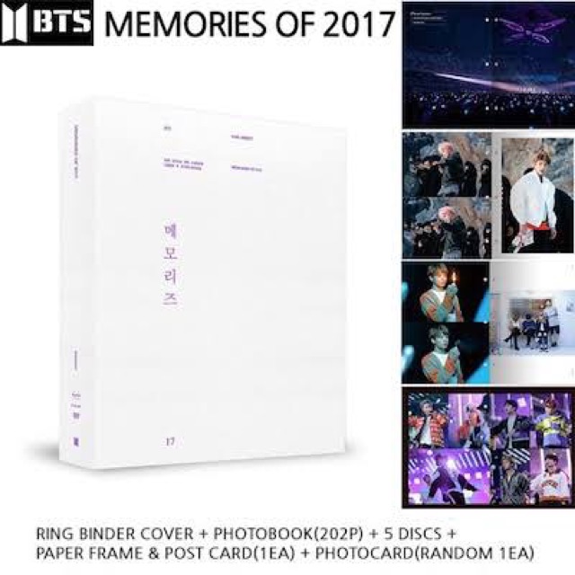ONHAND SEALED BTS MEMORIES OF 2017 DVD ALBUM | Shopee Philippines