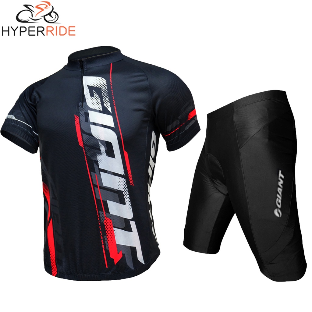 Hyperride #40 Cycling Jersey Bike Shirt for Mountain Bike with Pocket Half  Zip