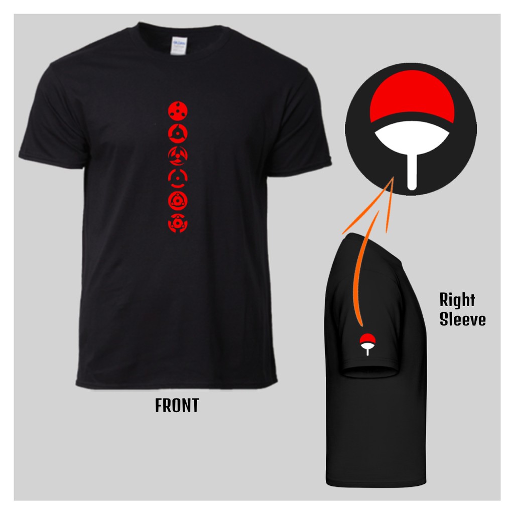 Camiseta Olhos Naruto Sharingan – UNISSEX [P] – Art Sinistro